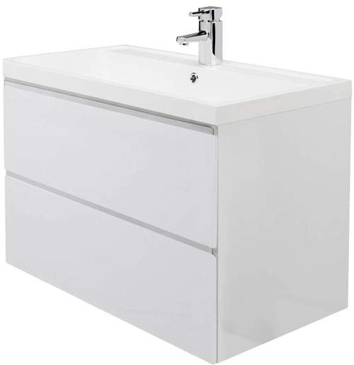 Premier Tribute Wall Mounted Vanity Unit With Drawers & Basin 800x500.