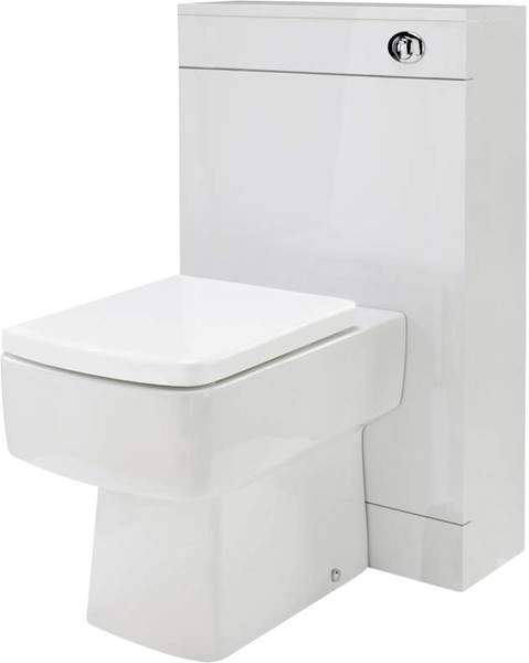 Premier Tribute BTW Unit With Toilet Pan, Cistern & Seat (White). 550x850mm.