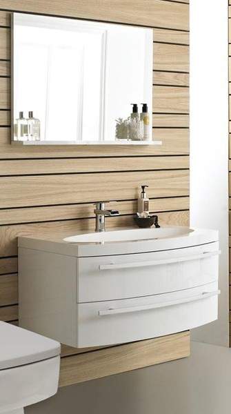 Hudson Reed Vanguard Bathroom Furniture Pack (White).