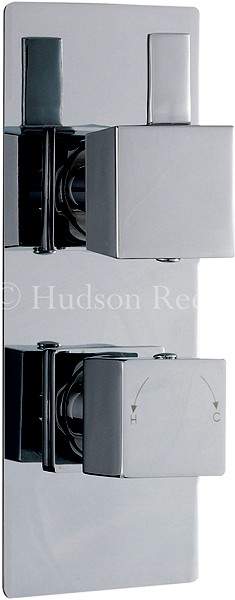 Hudson Reed Harmony Twin Concealed Thermostatic Shower Valve.