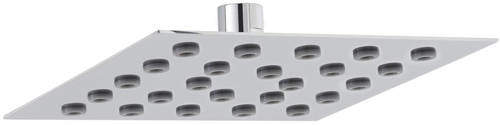 Hudson Reed Showers Square Shower Head (Chrome, 200x200mm).