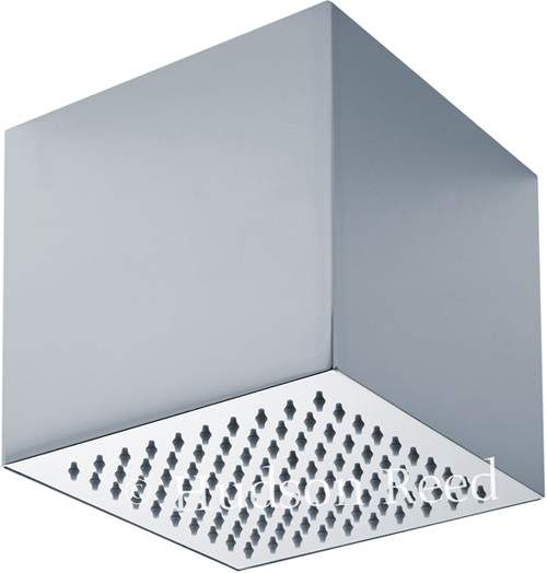 Component Square Shower Head (Stainless Steel). 200x200x200mm.