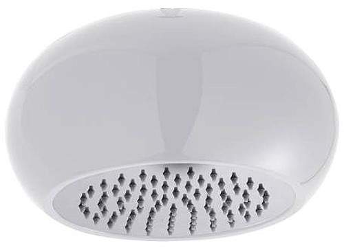 Hudson Reed Showers Designer Round Shower Head (White & Chrome).