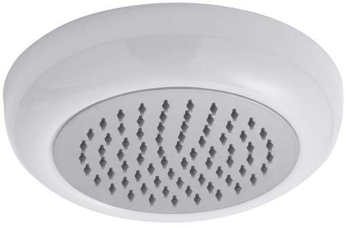 Hudson Reed Showers Round Ceiling Fixed Shower Head (280mm Diameter).