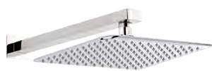 Component Square Shower Head With Arm (300x300mm, Chrome).