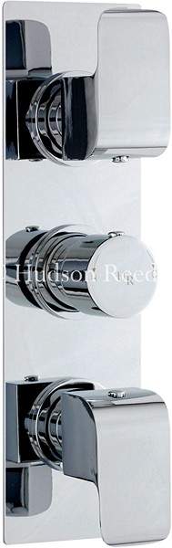 Hudson Reed Hero Triple Concealed Thermostatic Shower Valve (Chrome).