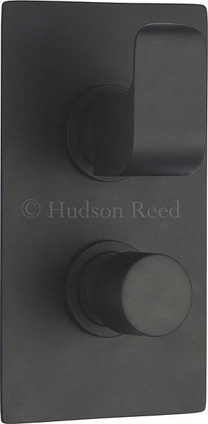 Hudson Reed Hero Twin Concealed Thermostatic Shower Valve (Black).
