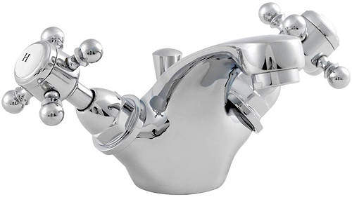 Ultra York Mono Basin Mixer Tap With Pop Up Waste (Chrome).