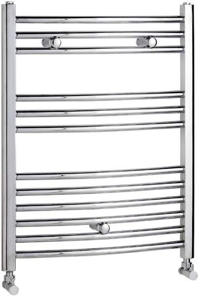 Towel Rails Curved Towel Rail (Chrome). 600x760mm. 1644 BTU.