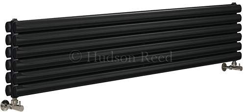 Hudson Reed Radiators Revive Radiator (Black). 1500x354mm. 3926 BTU.