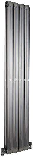 Hudson Reed Radiators Nirvana Designer Radiator (Silver). 335x1800mm.