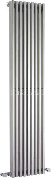 Hudson Reed Radiators Parallel Designer Radiator (Silver). 342x1500mm.