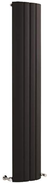 Hudson Reed Lunar Designer Vertical Radiator. 1800x355 (Black).