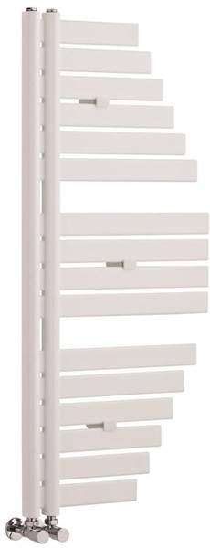 Hudson Reed Brunel Designer Vertical Radiator. 1100x483 (White).