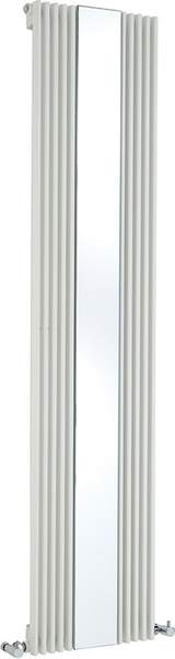 Hudson Reed Radiators Keida Mirror Radiator. 3591 BTU. 420x1800mm (White).