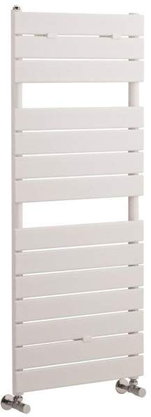 Hudson Reed Flat Panel Towel Radiator. 1213x500 (White).