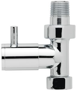 Hudson Reed Towel Rails Straight Minimalist Radiator Valves (Pair)