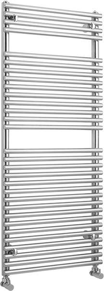 HR Pro Series 502 heated towel rail (chrome). 500x1200mm. 1850 BTU.