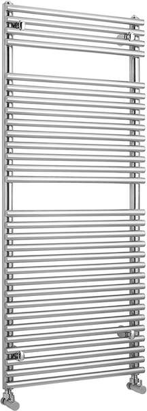 HR Pro Series 502 heated towel rail (chrome). 500x1200mm. 1850 BTU.