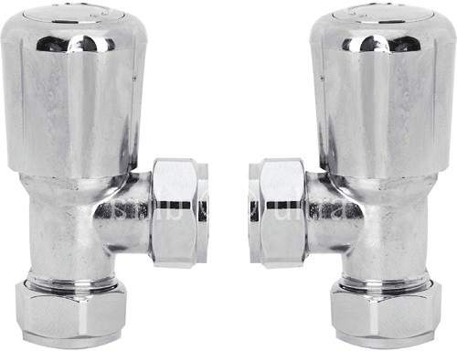 Towel Rails Angled Radiator Valves (pair)
