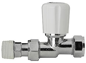 Towel Rails Straight Radiator Valves (pair)