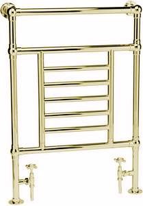 HR Traditional Princess heated towel rail (gold). 660x940mm. 1579 BTU