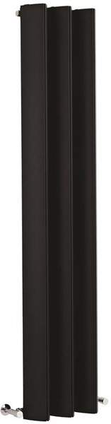 Hudson Reed Templar Designer Vertical Radiator. 1800x385 (Black).