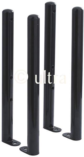 Hudson Reed Colosseum 4 x Floor Mounting Colosseum Radiator Legs (Black).