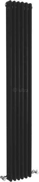 Hudson Reed Colosseum Triple Column Radiator (Black). 291x1800mm.