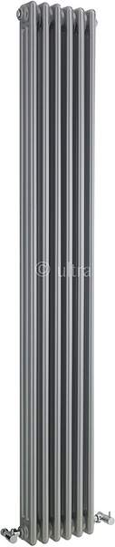 Hudson Reed Colosseum Triple Column Radiator (Silver). 291x1800mm.