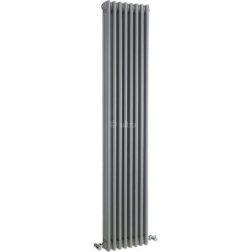 Hudson Reed Colosseum Triple Column Radiator (Silver). 381x1800mm.