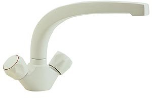 Kitchen White mono sink mixer