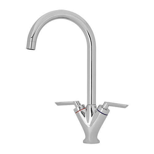 Kitchen Mono Kitchen Tap With Swivel Spout (Chrome).