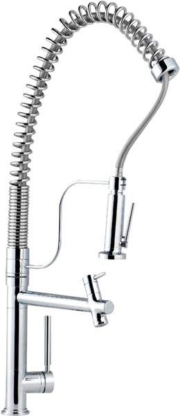 Hudson Reed Kitchen Luxury pre-rinse mixer tap. 750mm high.