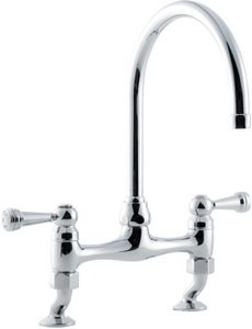 Hudson Reed Kitchen dualflow lever head bridge sink mixer