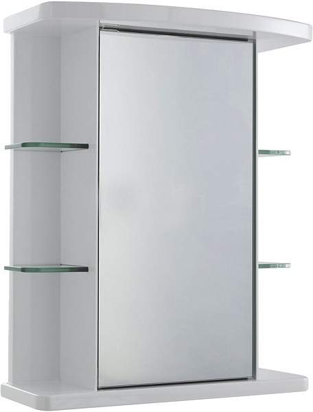 Ultra Cabinets Verve Mirror Bathroom Cabinet. 530x670x255mm.