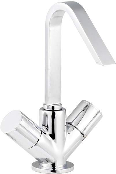 Ultra Ecco Mono Basin Mixer With Swivel Spout And Free Pop Up Waste.
