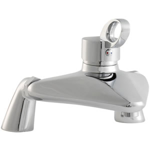 Ultra Iris Single lever deck mounted bath filler.