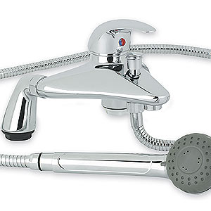 Ultra Liscia Single lever deck mounted bath shower mixer.