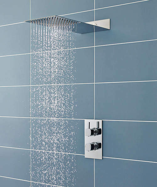 Ultra Muse Muse Thermostatic Shower Valve With Thin Shower Kit.