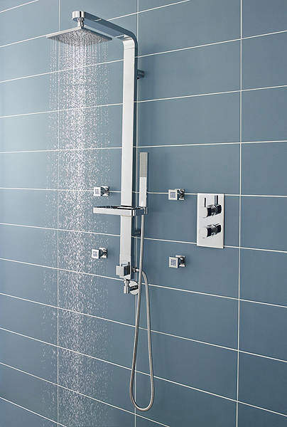 Ultra Muse Muse Thermostatic Shower Valve, Shower Kit & Body Jets.