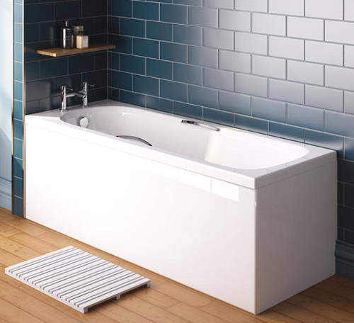 Crown Baths Marshall Single Ended Acrylic Bath & Panels. 1500x700mm.