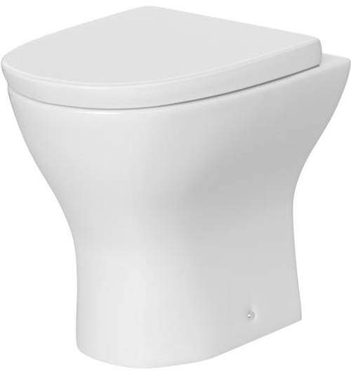 Premier Saffron Back To Wall Toilet Pan & Soft Close Seat.