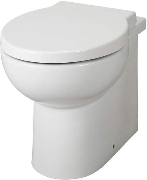 Premier Ceramics Back to Wall Toilet Pan & Seat (BTW).