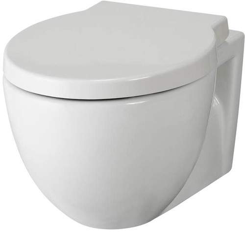Premier Ceramics Wall Hung Toilet Pan & Seat.