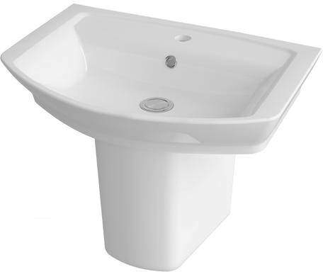 Premier Ceramics Clara 550mm Basin & Semi Pedestal.