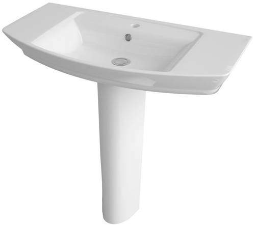 Premier Ceramics Clara 850mm Basin & Full Pedestal.