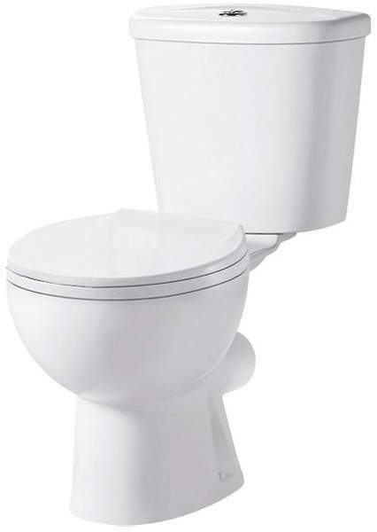 Premier Brisbane Close Coupled Toilet Pan With Cistern & Soft Close Seat.