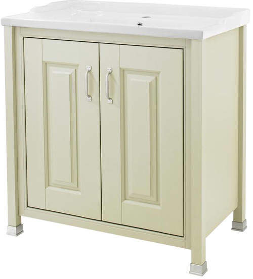 Old London Furniture Vanity Unit & Ceramic Basin 800mm (Pistachio).