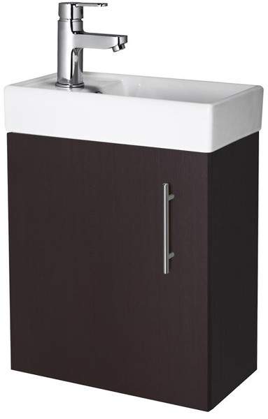 Premier Furniture Wall Hung Vanity Unit & Basin (Ebony). 400x520mm.